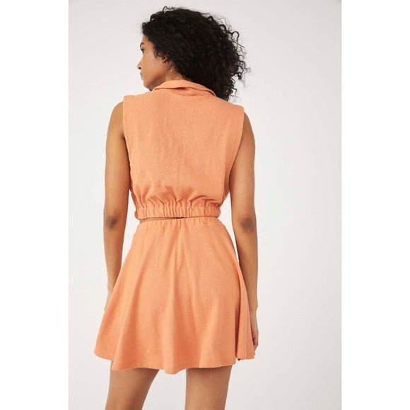 Free People Beach Ace Set Matching Two Piece Skort Skirt Shorts Cropped Tank Top - Picture 2 of 16